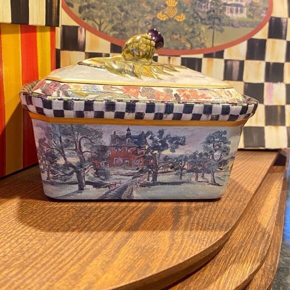 Mackenzie Childs MacLachlan Trinket Box Plus - Picture 4 of 15